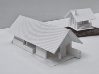 Stanley Idaho Architect Cabin Model Stanley Idaho cliff cabin design model by Jakub Galczynski