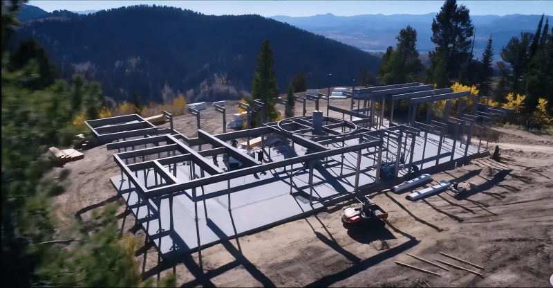 Snow King Observatory Architecture Design Snow King Observatory under Construction