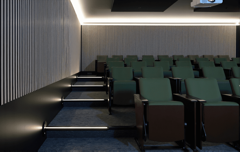 Snow-King-Observatory-Design Inside Snow King Observatory classroom and theater design.