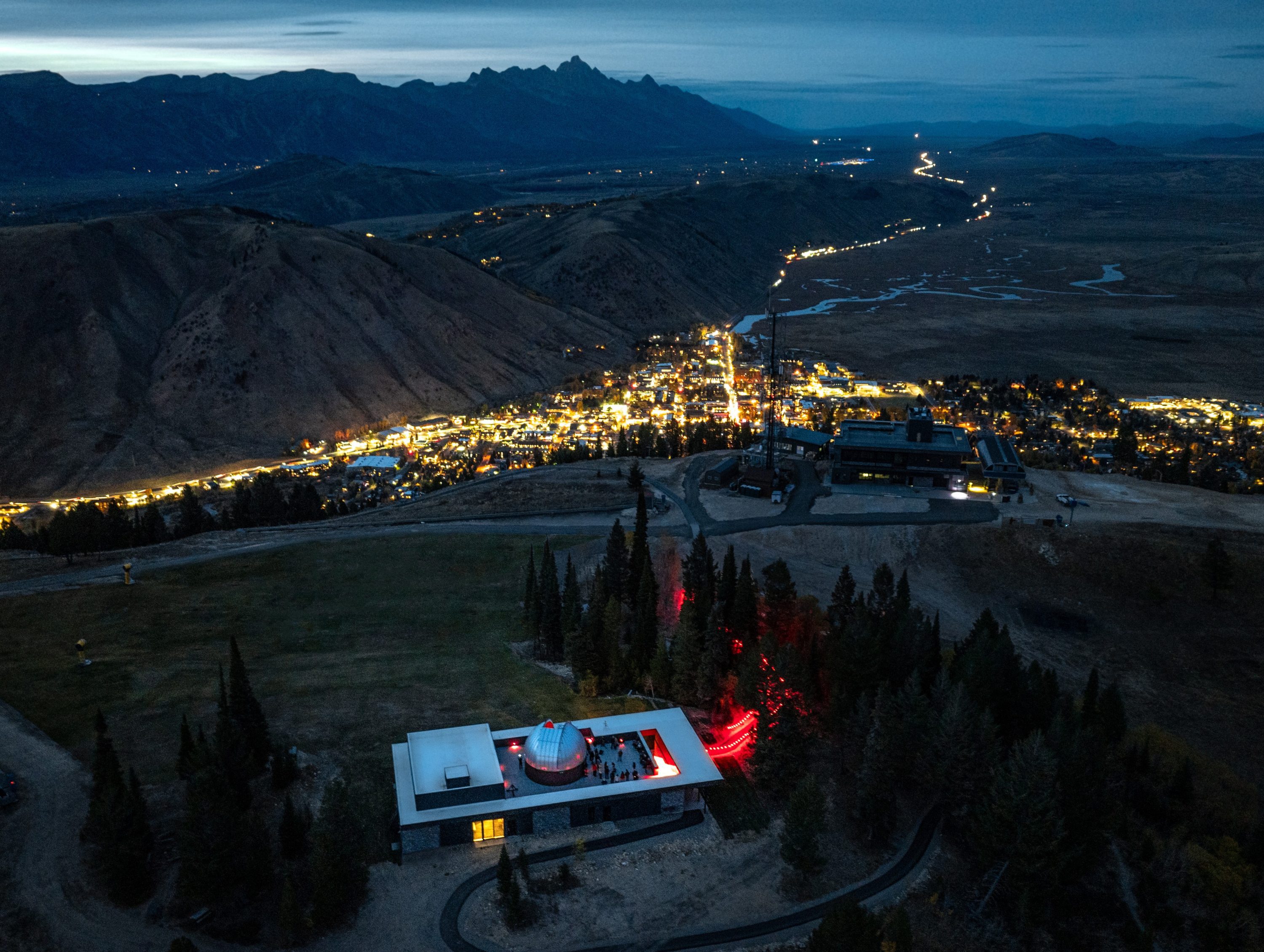 Snow King Observatory night Snow King Observatory is a nighttime experience, over Jackson Hole.